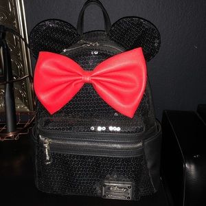 Minnie Mouse sequined backpack loungefly